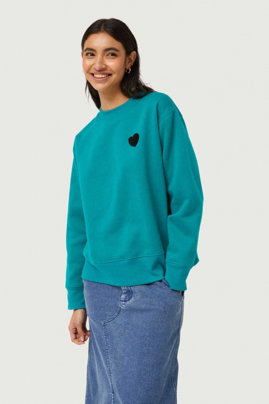 SUDADERA VERDE CORAZÓN  COMPAÑÍA FANTÁSTICA