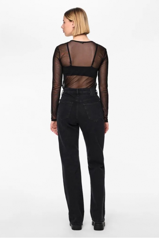 JEANS KELLY NEGRO STRAIGHT PIECES